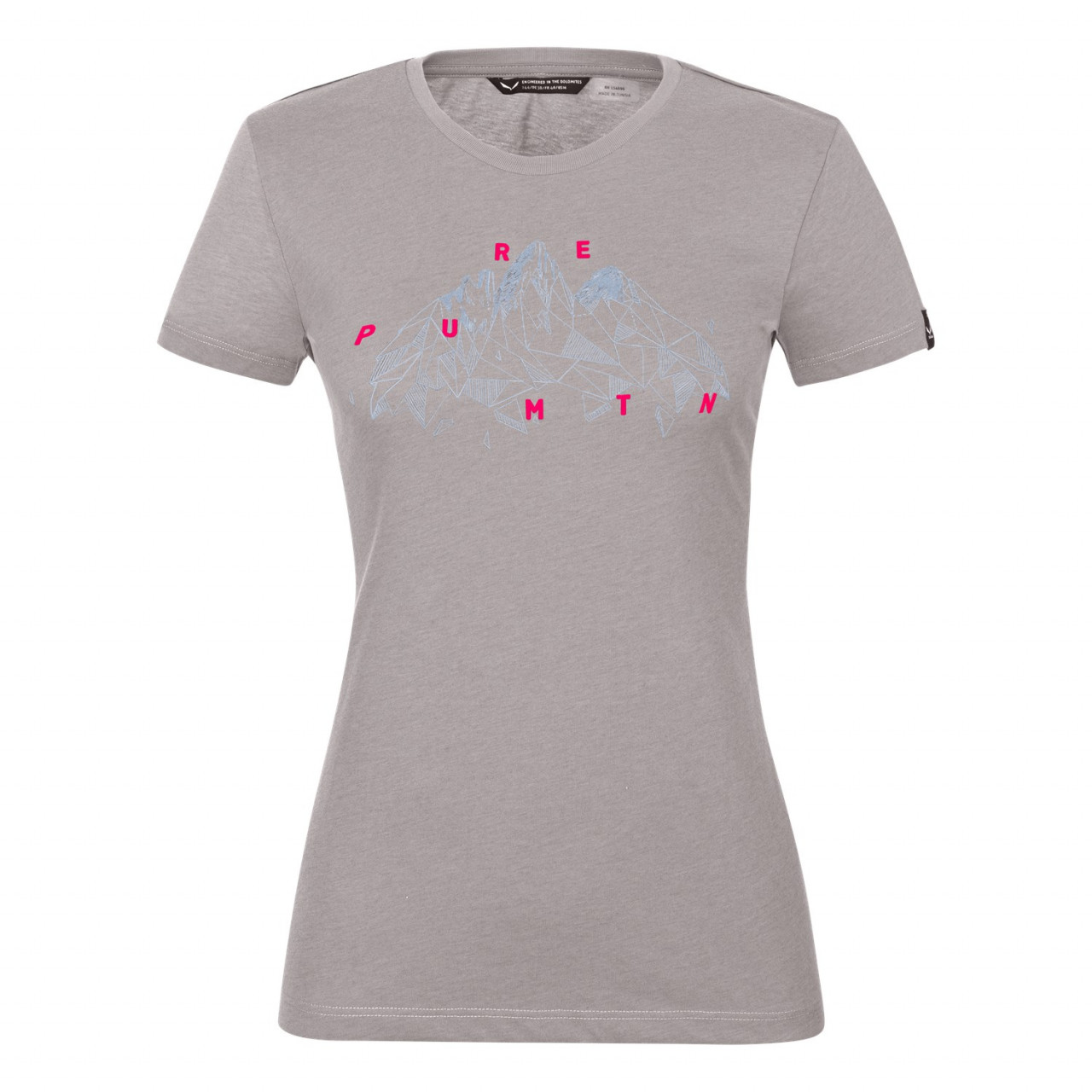 Camisetas Mujer Chile - Salewa Geometric Dry - Gris - SBKD-93754